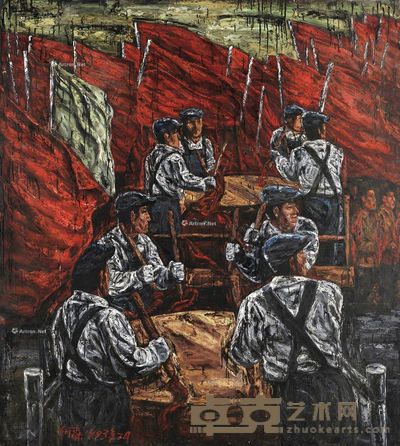 何森 大锣鼓 185×205cm