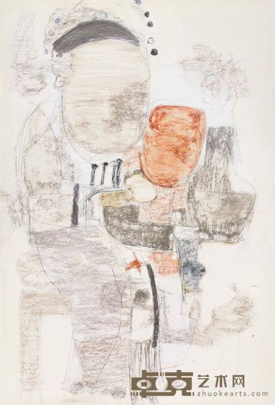 顾黎明 门神 107×73cm