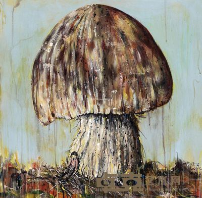 李继开 蘑菇 70×70cm