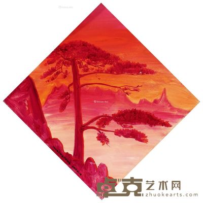 沈敬东 松树 50×50cm