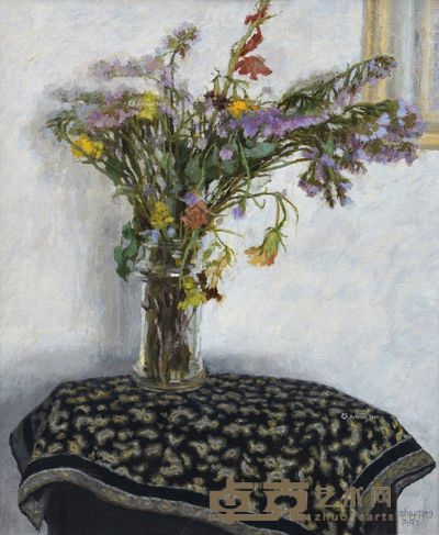 赵英 勿忘我 73×60cm