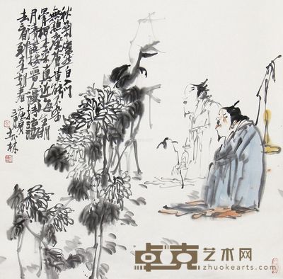 黄志林 人物 69×70cm