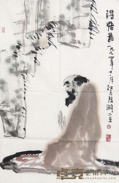 沈启鹏 得悟图 68×45cm