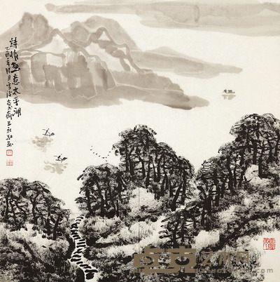 王永敬 山水 69×68cm