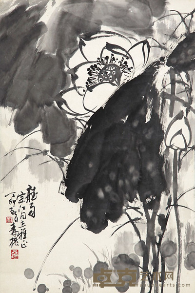 叶森槐 听雨 66×45cm