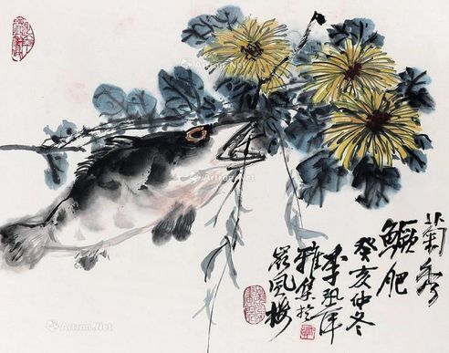 李汛萍 菊秀鳜肥