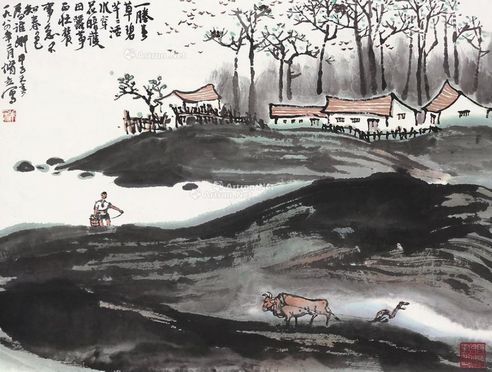 朱修立 春耕图