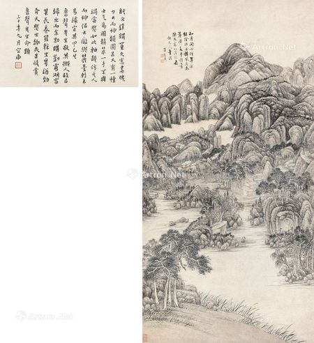 董邦达 仿元人山水