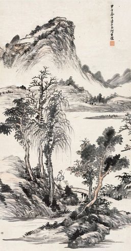 何维朴 山水