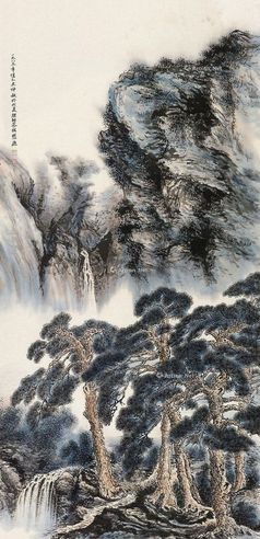 胡念祖 松风瀑布