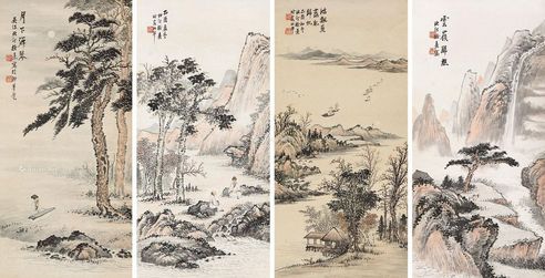 徐北汀 山水