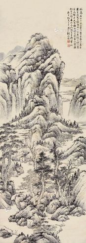 何维朴 山水