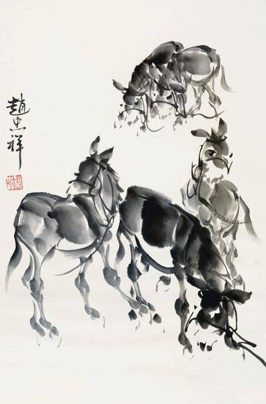 赵忠祥 骏马图