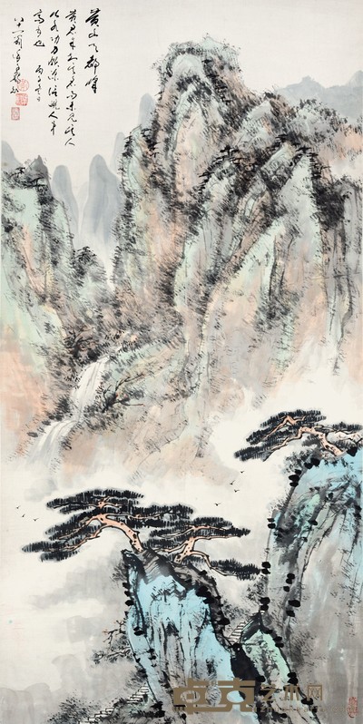 黄叶村 山水 137×68cm约8.3 平尺