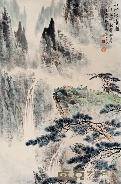 周觉钧 山水 44×68cm 约2.6 平尺