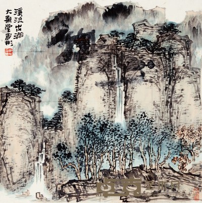 周彬 山水 69×68cm 约4.2 平尺