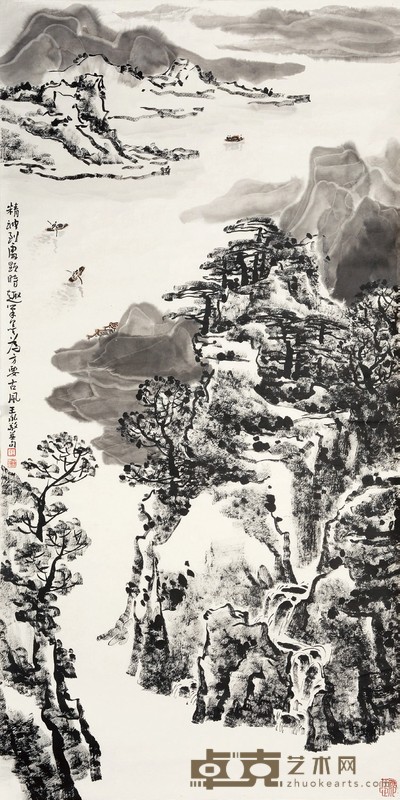 王永敬 山水 137×69cm 约8.5 平尺