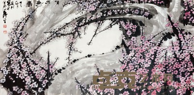 葛茂桐 梅花 136×68cm 约8.3 平尺