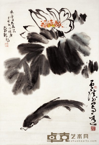 欧阳龙 荷花 97×67cm 约5.8 平尺