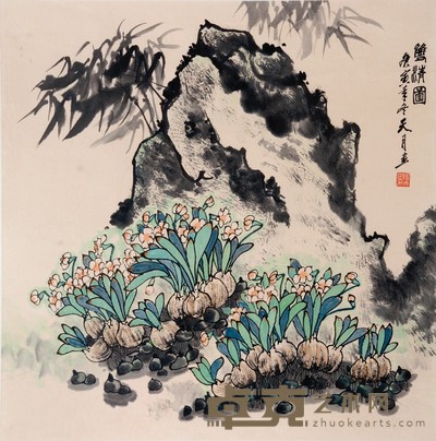 陶天月 蟹情图 67×67cm 约4.0 平尺