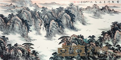 杨逸夫 山水 136×68cm 约8.3 平尺