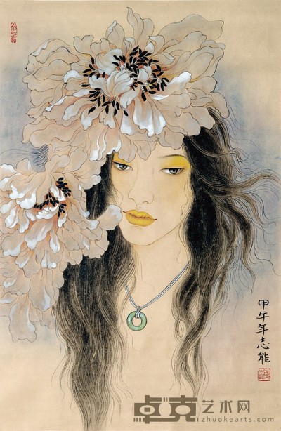 张志能 人物 54×42cm 约2.0 平尺