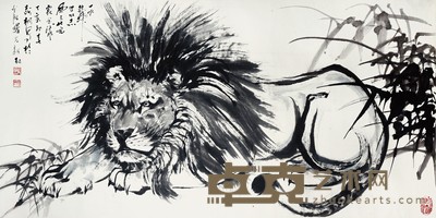 葛茂桐 一吼乾坤 69×138cm 约8.5 平尺