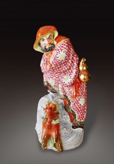 70 年代 达摩过江瓷塑
