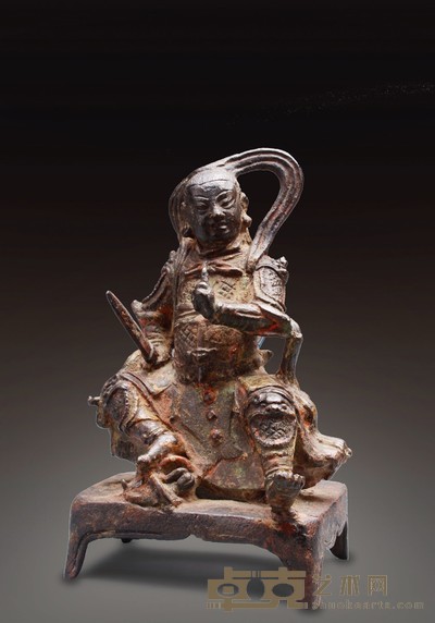 明代 武财神像 高:16.5cm