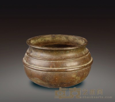 清代 钵式炉 高:4cm 口径:13.5cm