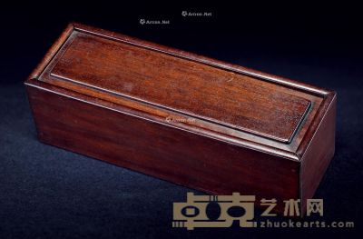 清 红木画盒 长34cm