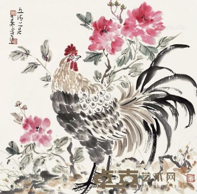 李孝萱 大吉图 68×69cm