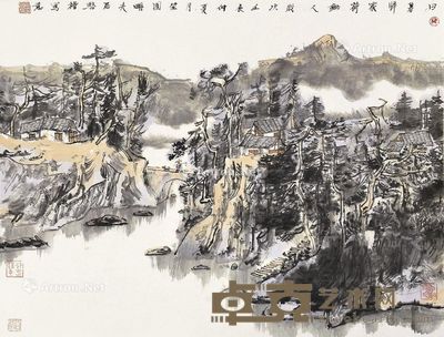 何昌林 日暮归家 60×79cm