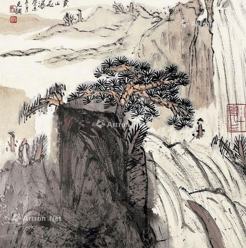 孙克纲 黄山飞瀑