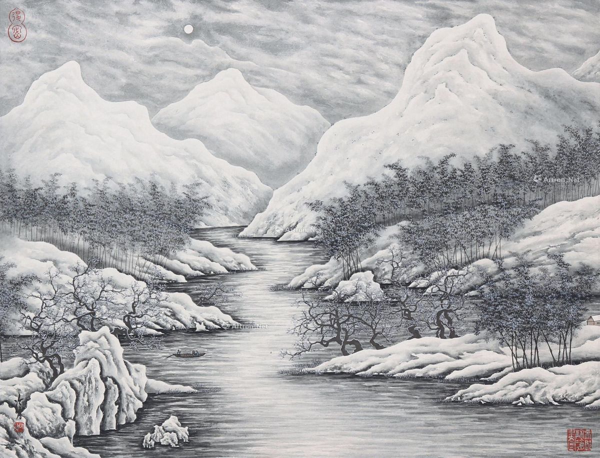 雪景海绵纸贴画 雪景海绵纸贴画