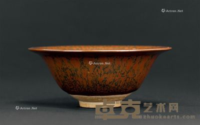 宋 金 河南油滴盏 高5.5cm；直径13cm