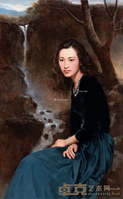 郑陵江 清泉叠音 120×76cm
