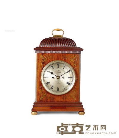 1850年 英国 “威廉·富兰克林”带提柄壁炉钟 48.5×31.0×22.5cm