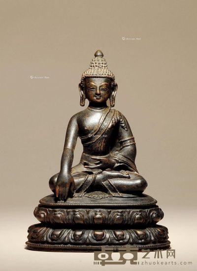 15世纪 铜释迦牟尼 高19cm