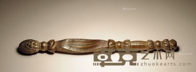 15世纪 法器（错银错铜） 长21cm