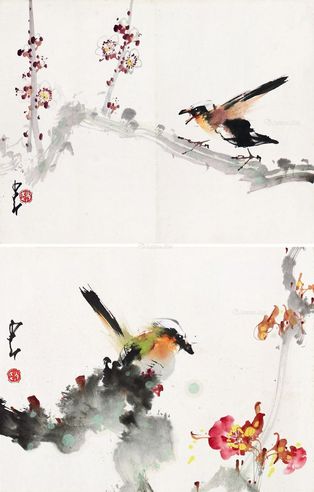 赵少昂 花鸟