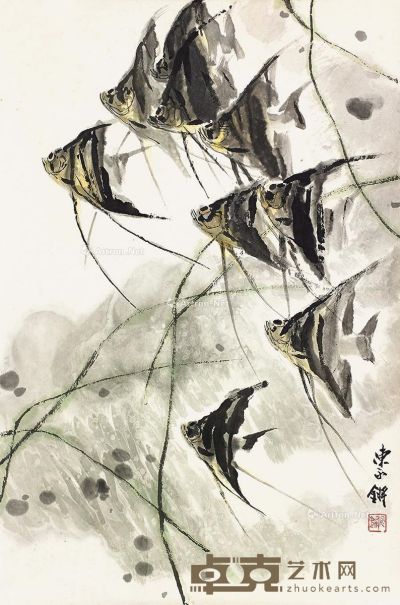 陈永锵 神仙鱼 68×45cm