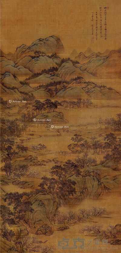 王翚 桃源问津 150.5×71.5cm