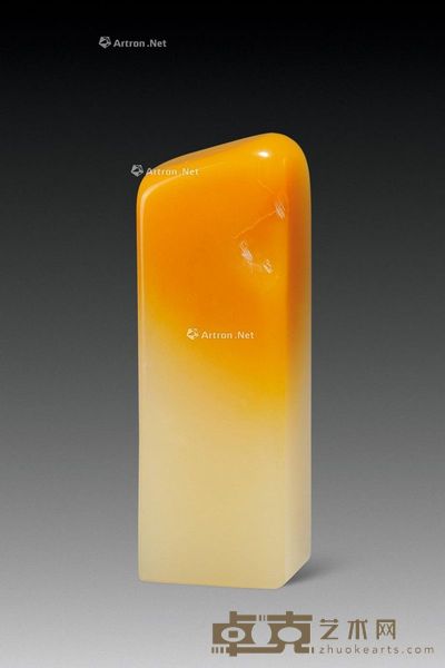 结晶黄白汶洋素章 2×1.7×6cm