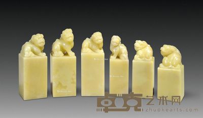 封门青古兽大套章 （六方） 尺寸不一
