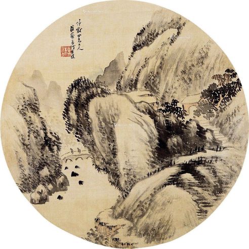 何维朴 山水圆光