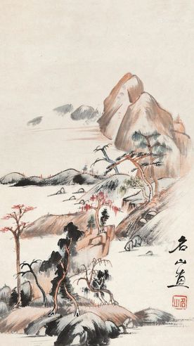 钱名山 溪山深远