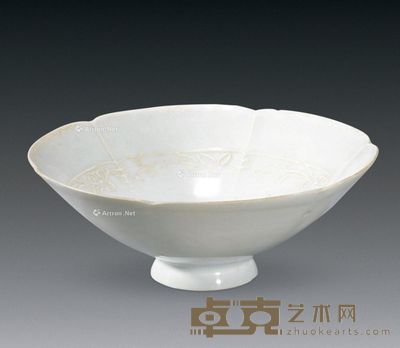 明或更早 影青花卉纹葵口碗 口径11.6cm