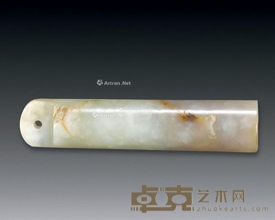 清 和田玉翎管 7.8cm