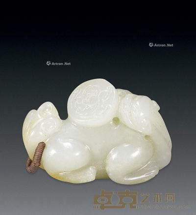 清 祥瑞玉兽 4.5×3×1.8cm